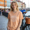 V-Neck Steuerholz T-Shirt Pfirsich