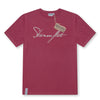 T-Shirt Sturmflut 3D Burgundy